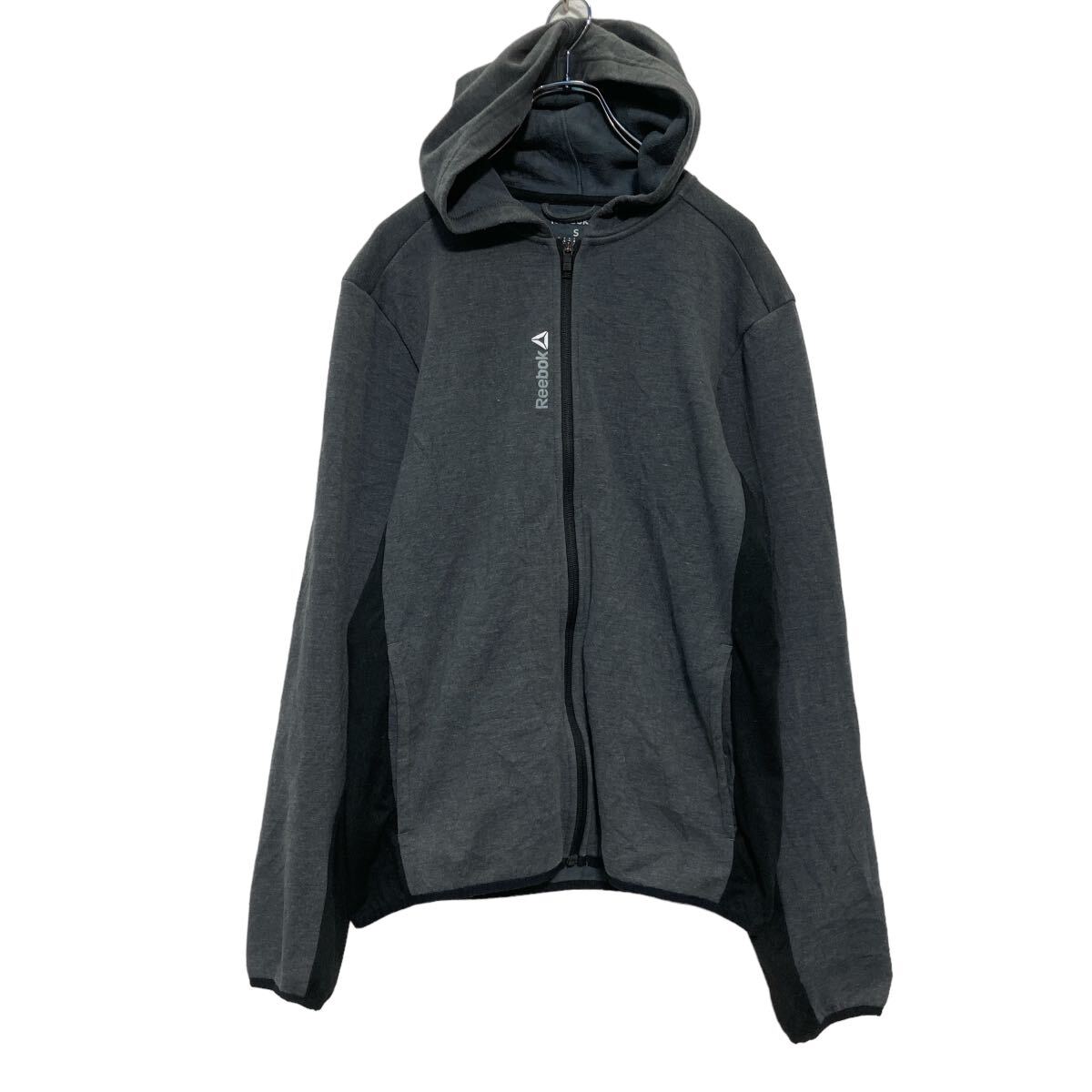 『Reebok』ジップアップフーディベストM古着レア青ブルーCBOYテック当時物 パフォーマンス ジップアップ フーディー ⁄ Performance Zip-Up Hoodie