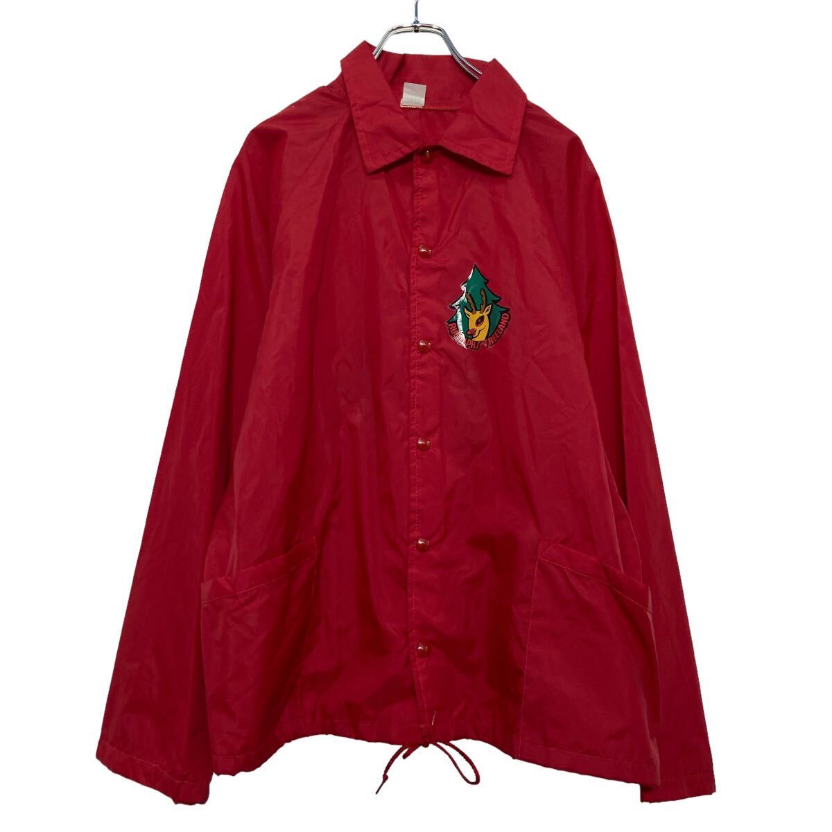 楽天市場】【中古】【古着】 ナイロン コーチ ジャケット L レッド
