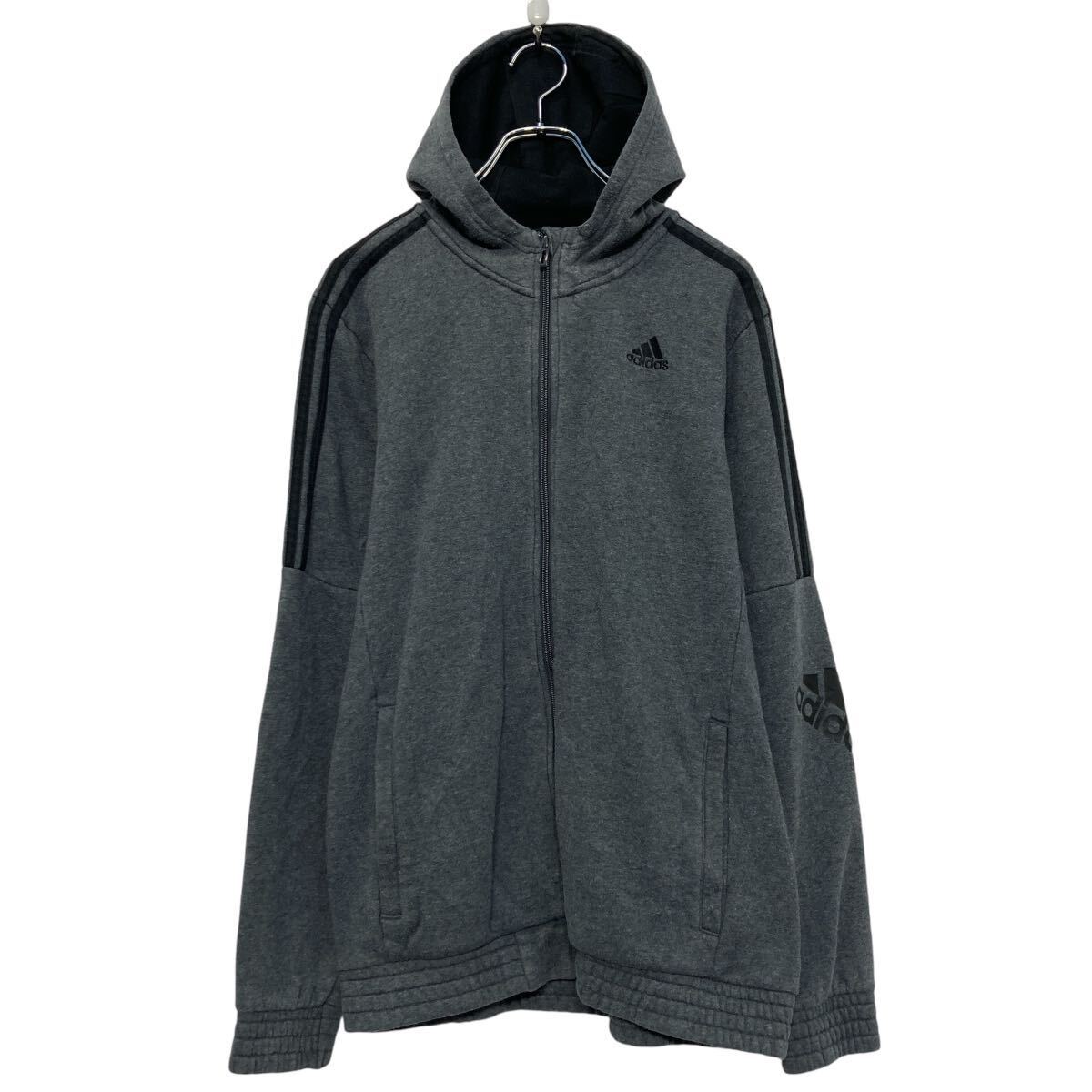 アディダス☆adidas プリントロゴ　パーカー　フーディー　3本ライン　古着 楽天市場】【中古】【古着】 adidas プリント スウェット