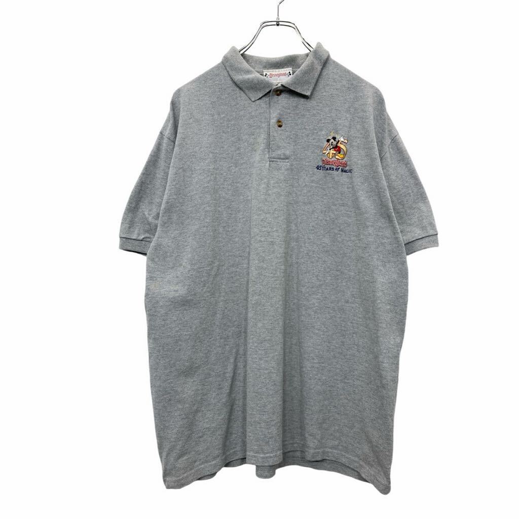 Mickey ヴィンテージ ミッキー刺繍半袖ポロシャツ ネイビー 90sDisneyディズニー半袖ポロシャツmickeyミッキー刺繍ワンポイント