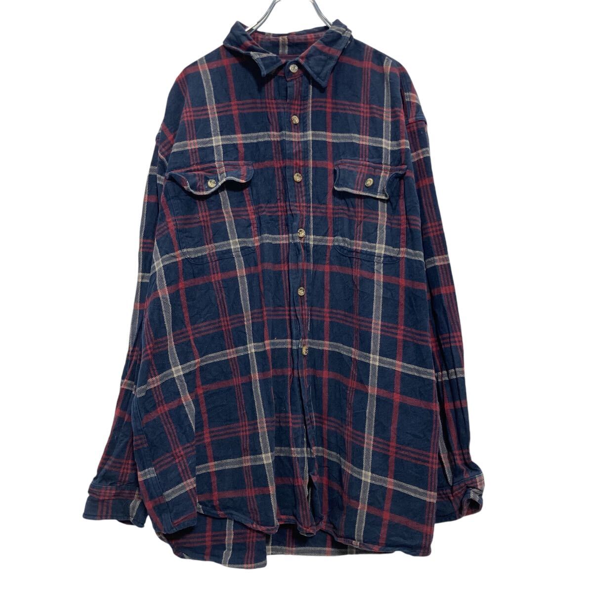 楽天市場】【中古】【古着】 Fishbone 長袖 チェック シャツ 2XL
