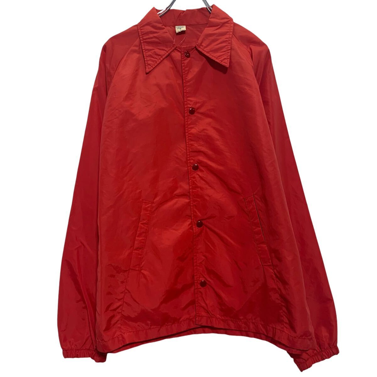 楽天市場】【中古】【古着】 ナイロン コーチ ジャケット L レッド