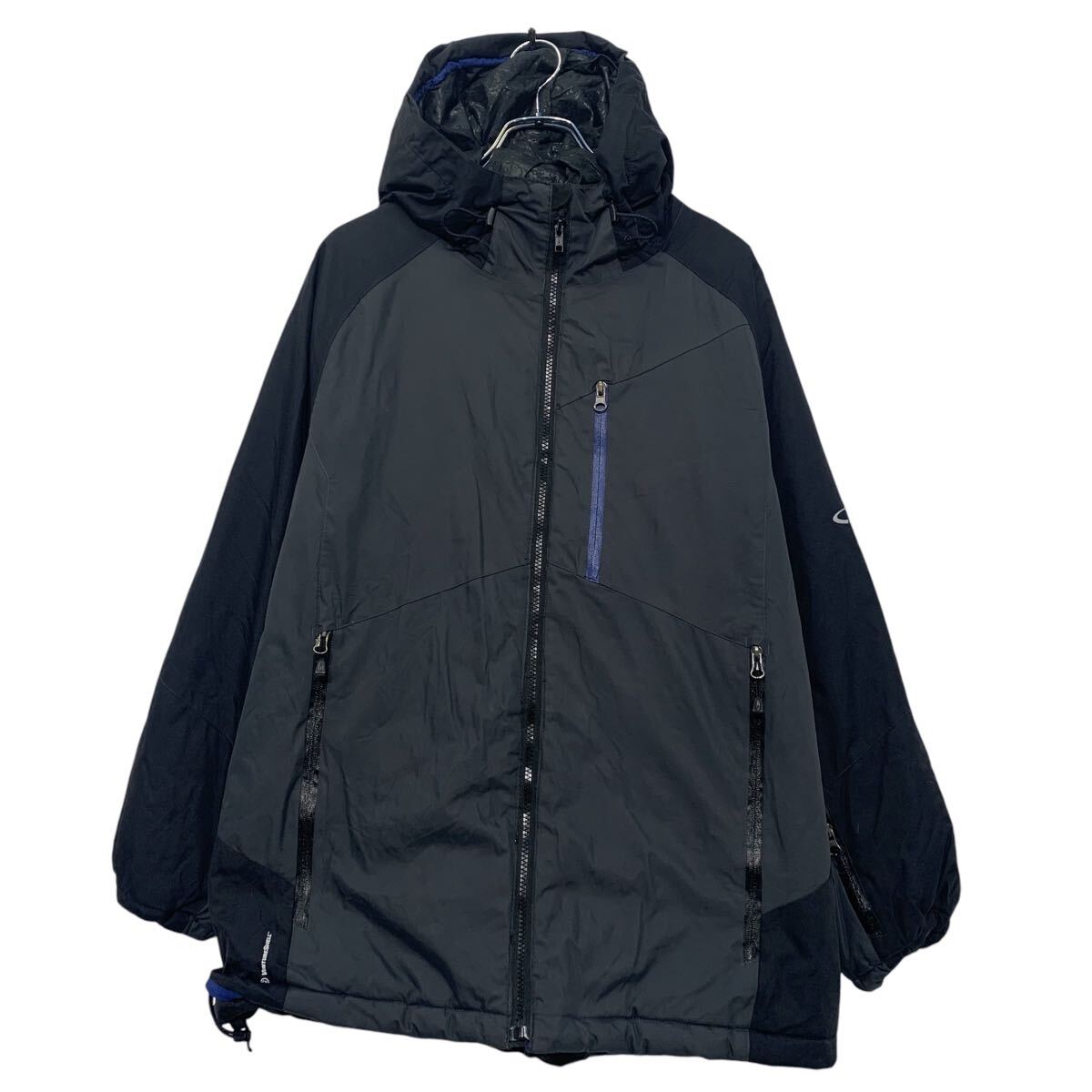 中古古着 Champion ナイロンジャケット XL ホワイト