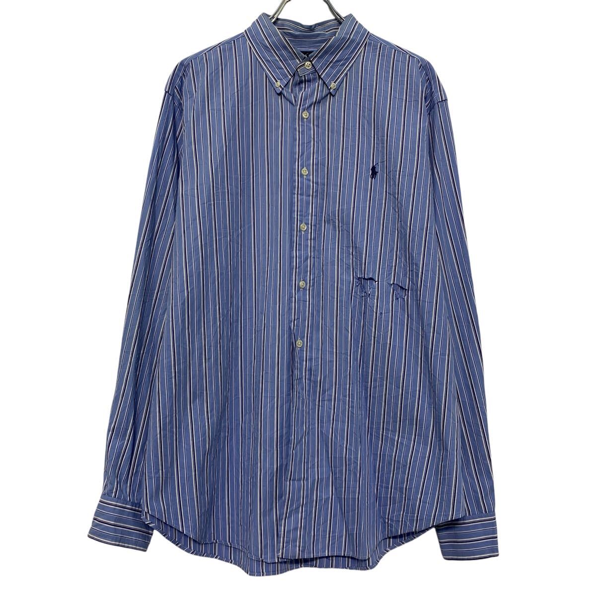 楽天市場】【中古】【古着】 USA製 長袖 ストライプシャツ L 