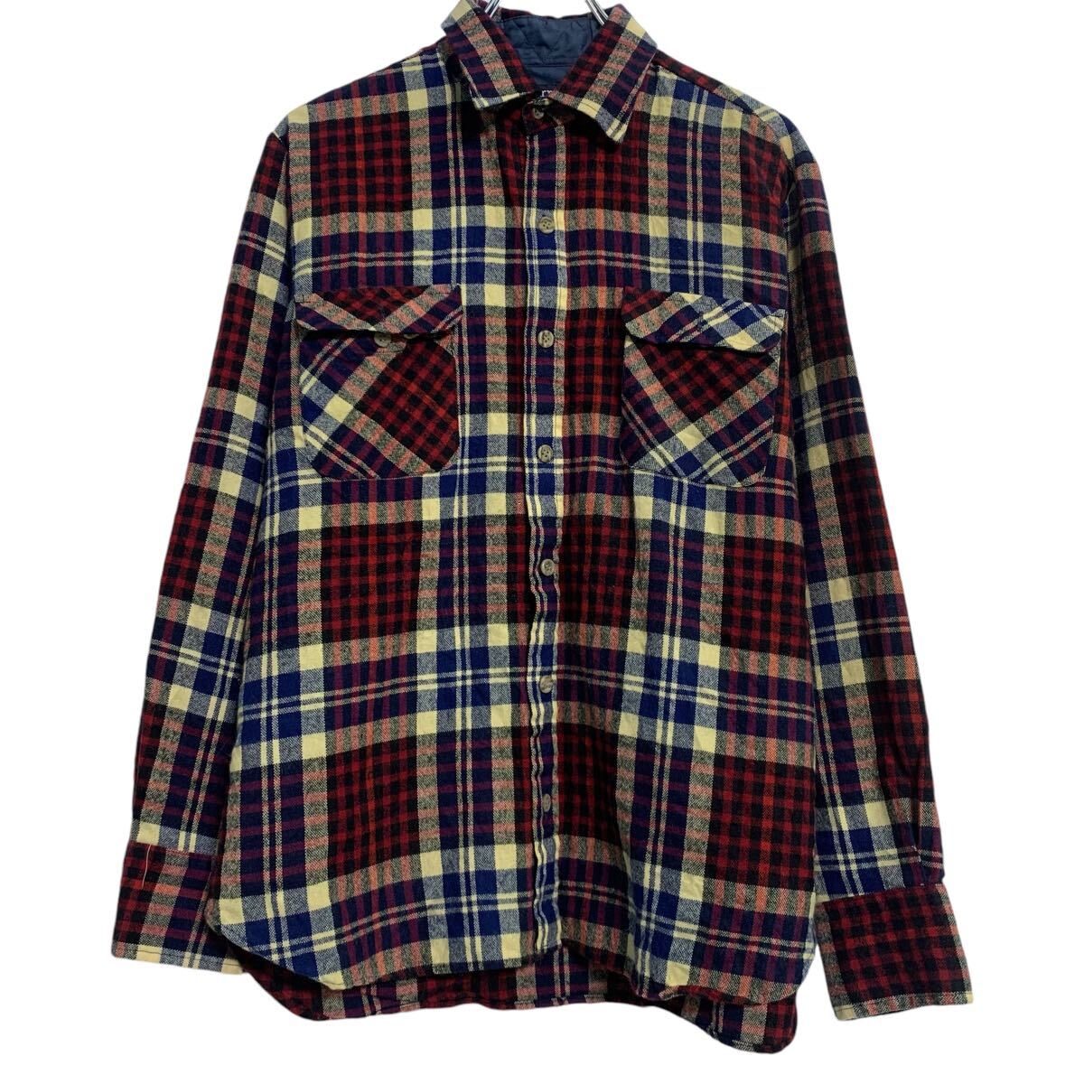 中古古着 【BURBERRY】チェック柄/長袖シャツ/マルチカラー/ロゴ/古着 