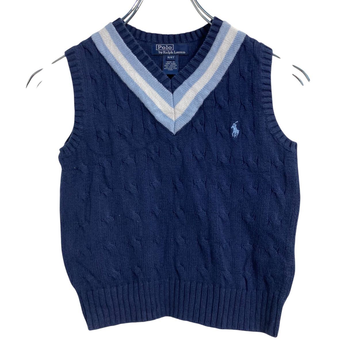 未使用　ラルフローレン　長袖シャツ、ベスト　セット　150 楽天市場】【中古】【古着】 Polo Ralph Lauren コットン ニット