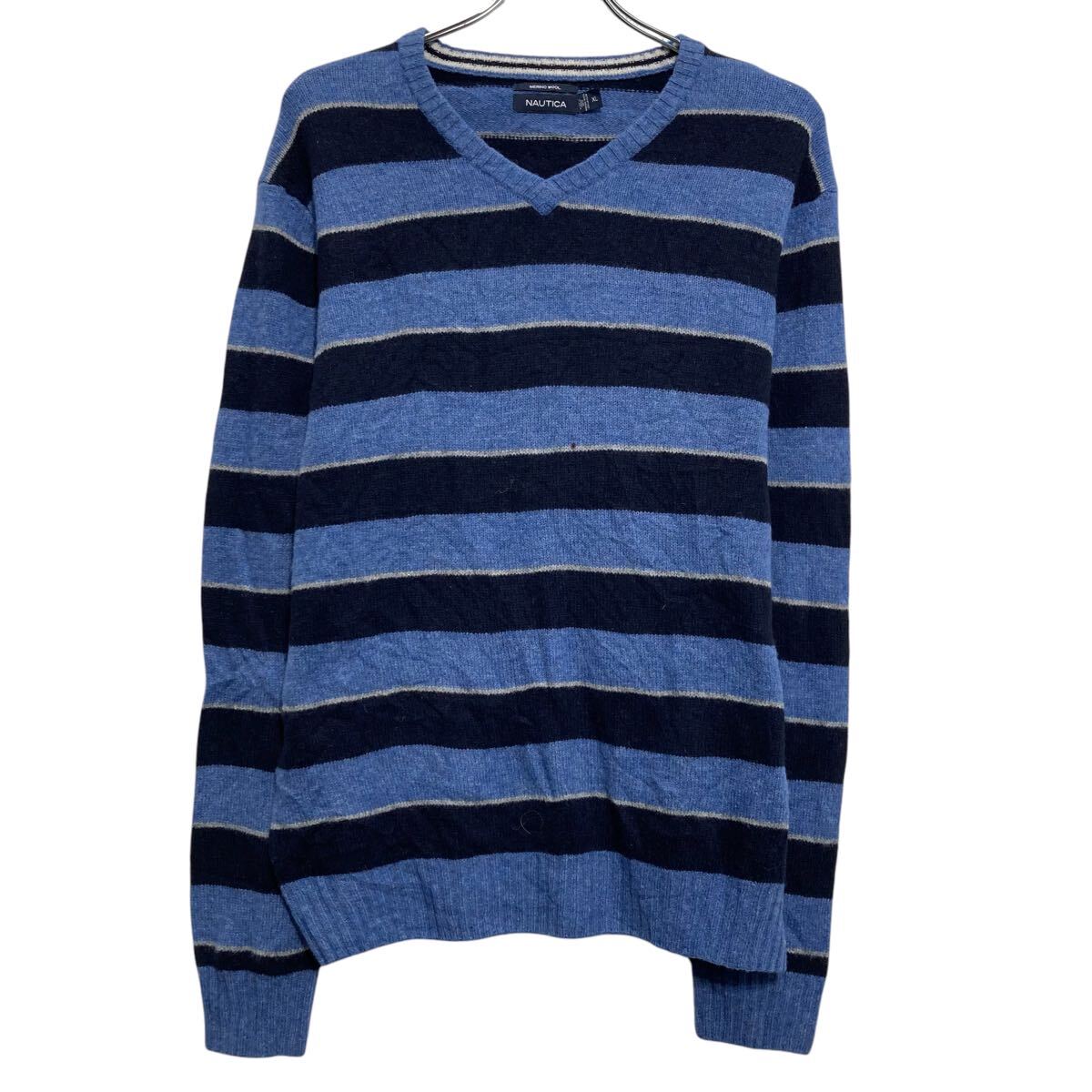 楽天市場】90s nautica 2トーン ボーダー コットン ニット セーター M