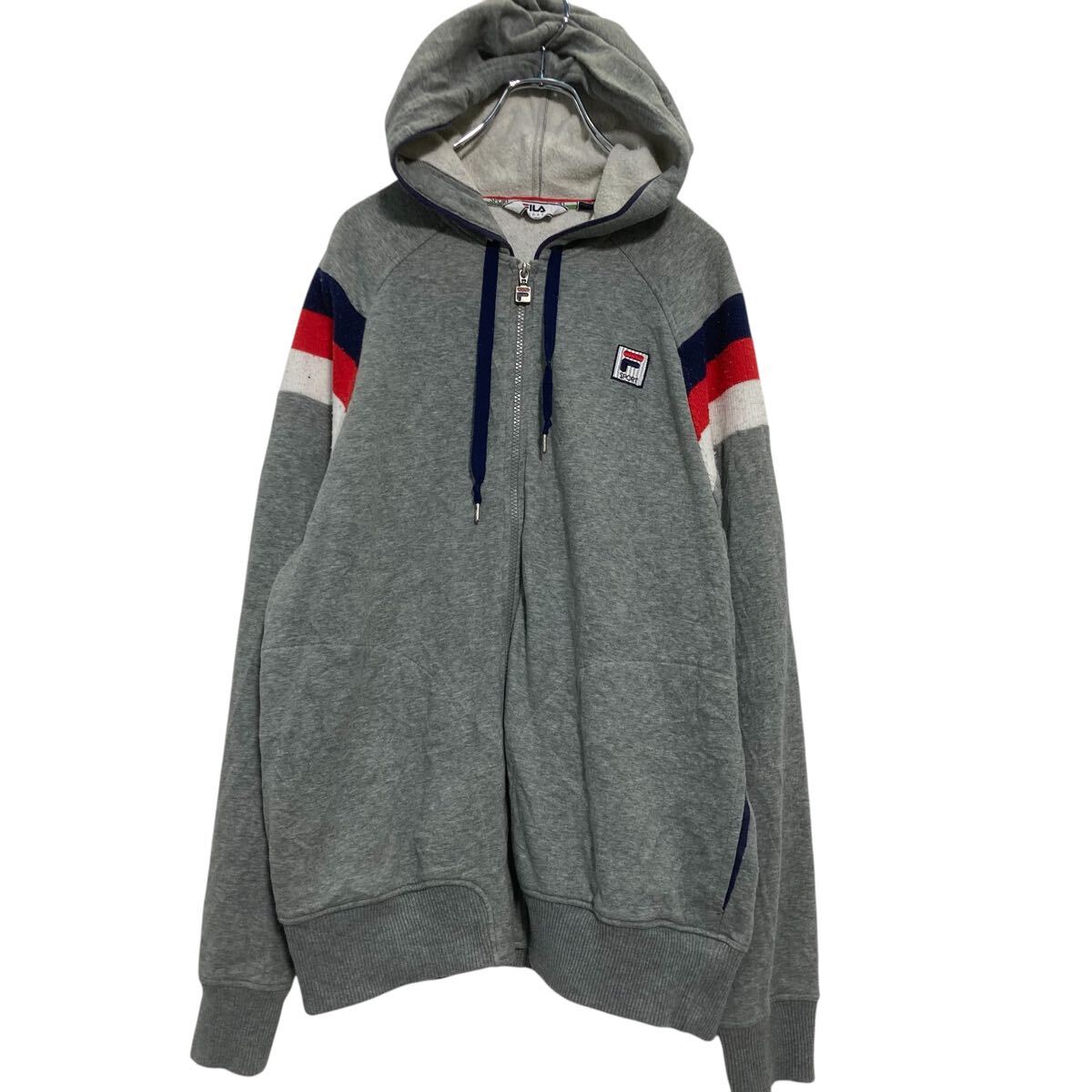 楽天市場】【中古】【古着】 FILA ロゴ スウェット パーカー XL