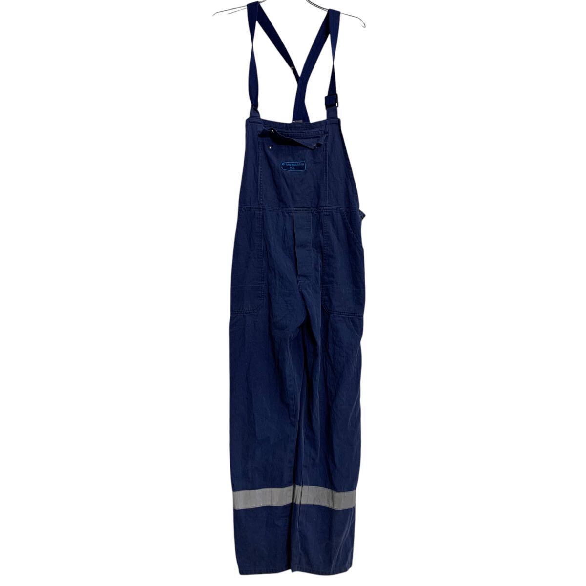 古着屋購入　オーバーオール サロペット デニム Fashion Letter サロペット オーバーオール 配色ショルダー切替