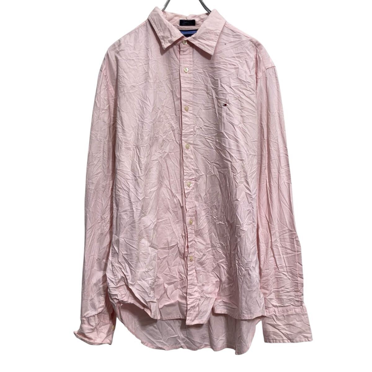 楽天市場】【中古】【古着】 TOMMY HILFIGER 長袖 無地 シャツ ピンク 