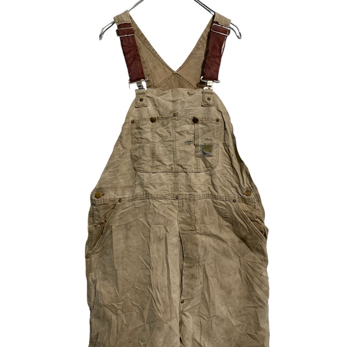 メンズ 古着 Carhartt オーバーオール ダブルニー つなぎ 80年代 ビンテージ USA製 Carhartt カーハート ダック地