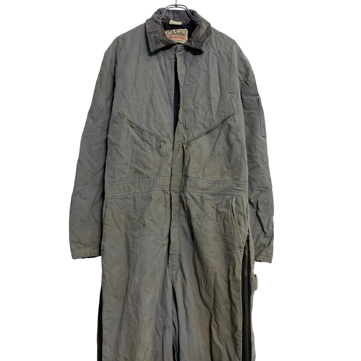 楽天市場】【中古】【古着】 Walls 長袖つなぎ W37 ネイビー