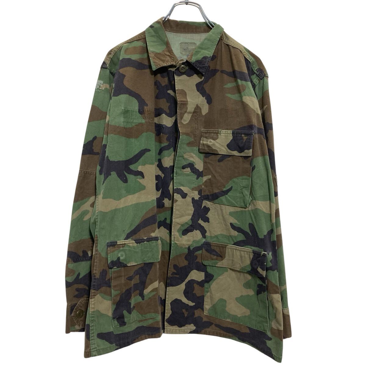 US ARMY ケミカルプロテクティブジャケット 迷彩 ミリタリー US ARMY ケミカルプロテクティブジャケット ウッドランド 実物