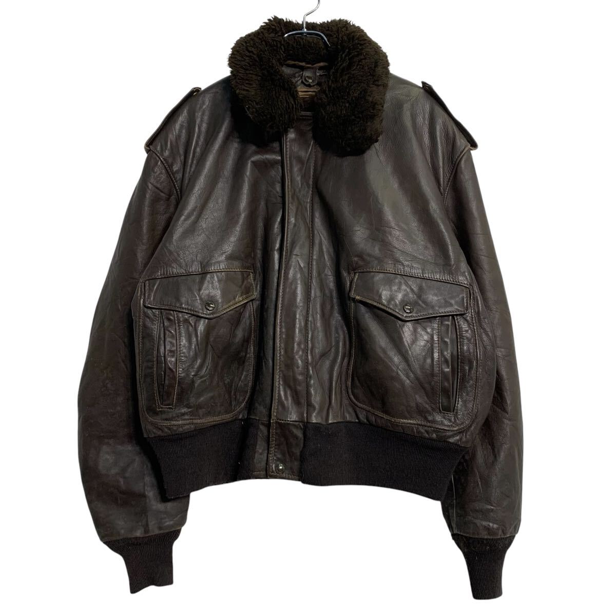 楽天市場】【中古】【古着】 Schott レザー フライト ジャケット XL