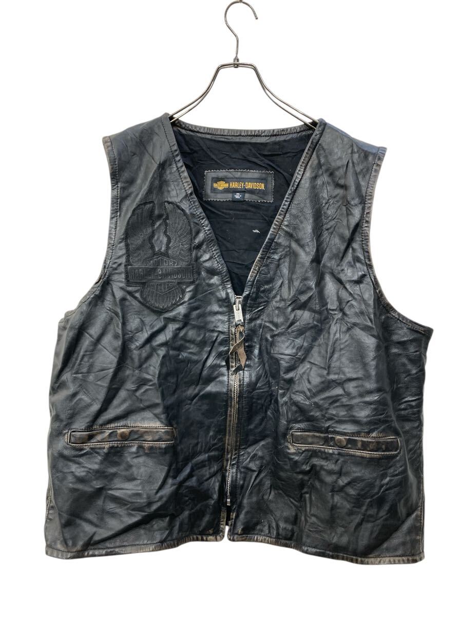 楽天市場】vanson バンソン レザー ベスト ブラック size38 【中古