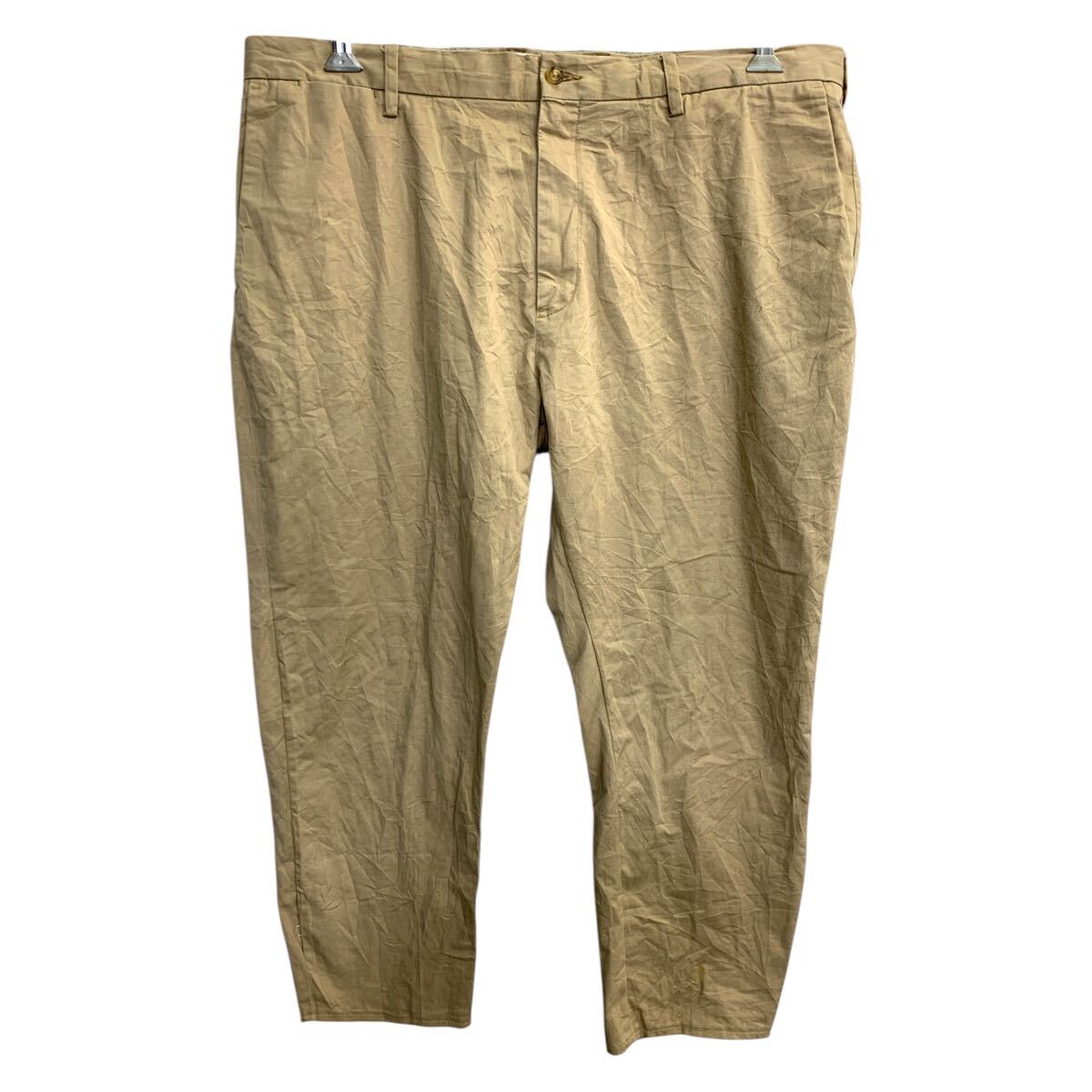 未使用 ポロラルフローレン W40 ビッグサイズ ポリエステル パンツ ベージュ 2503-442_1.jpg