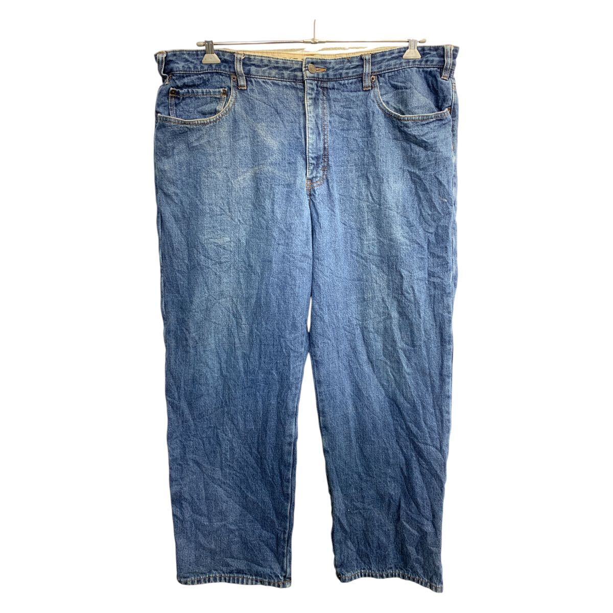Vintage Eddie bauer デザイン ワイド デニムパンツ 古着 80cf9ef90ca61c7454886957faa203