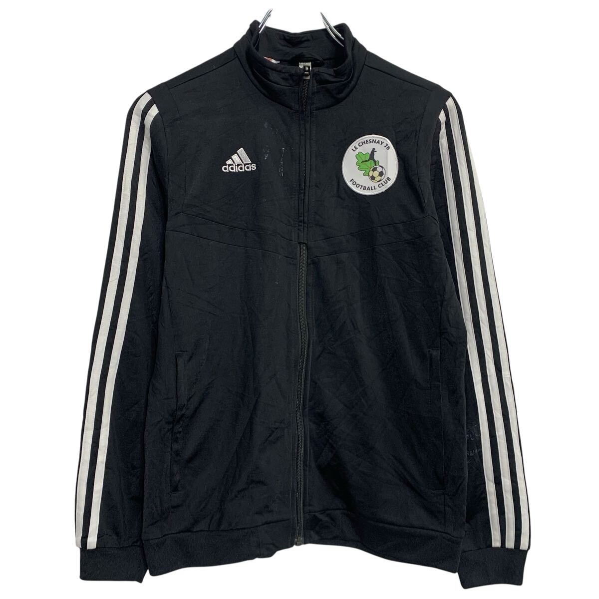 最初期 アディダス キッズ ジャージ ブラック ヴィンテージ 70年代 adidas - アディダス 80s デサント製 ヴィンテージ トラック