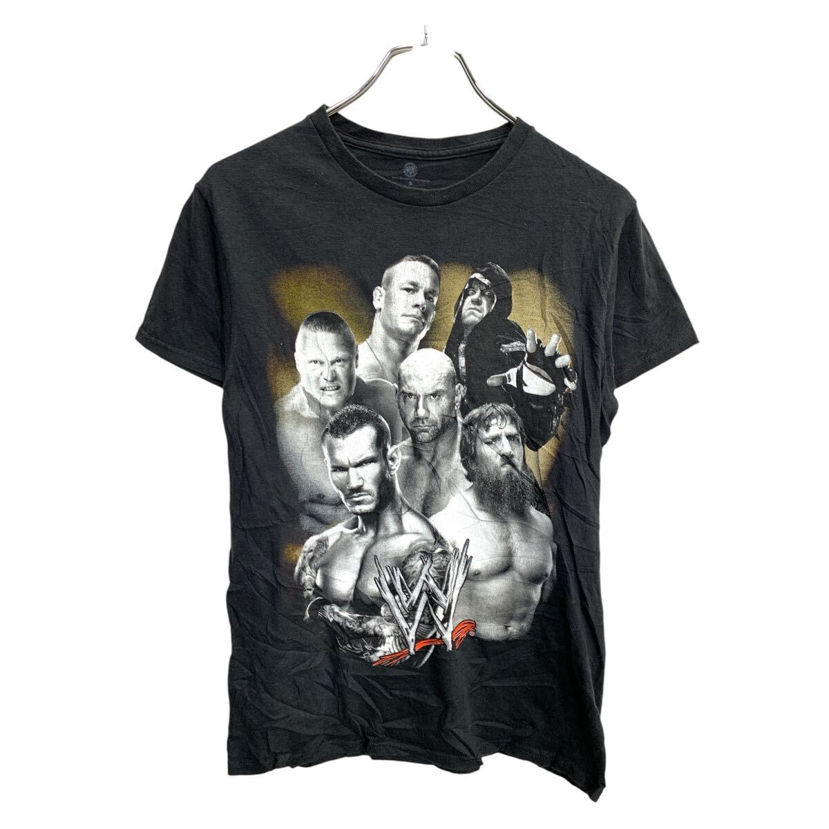90s-00s WWF プリントTシャツ プロレスT 格闘技T ブラック 約L y-jyd17y23n12x2091.jpg
