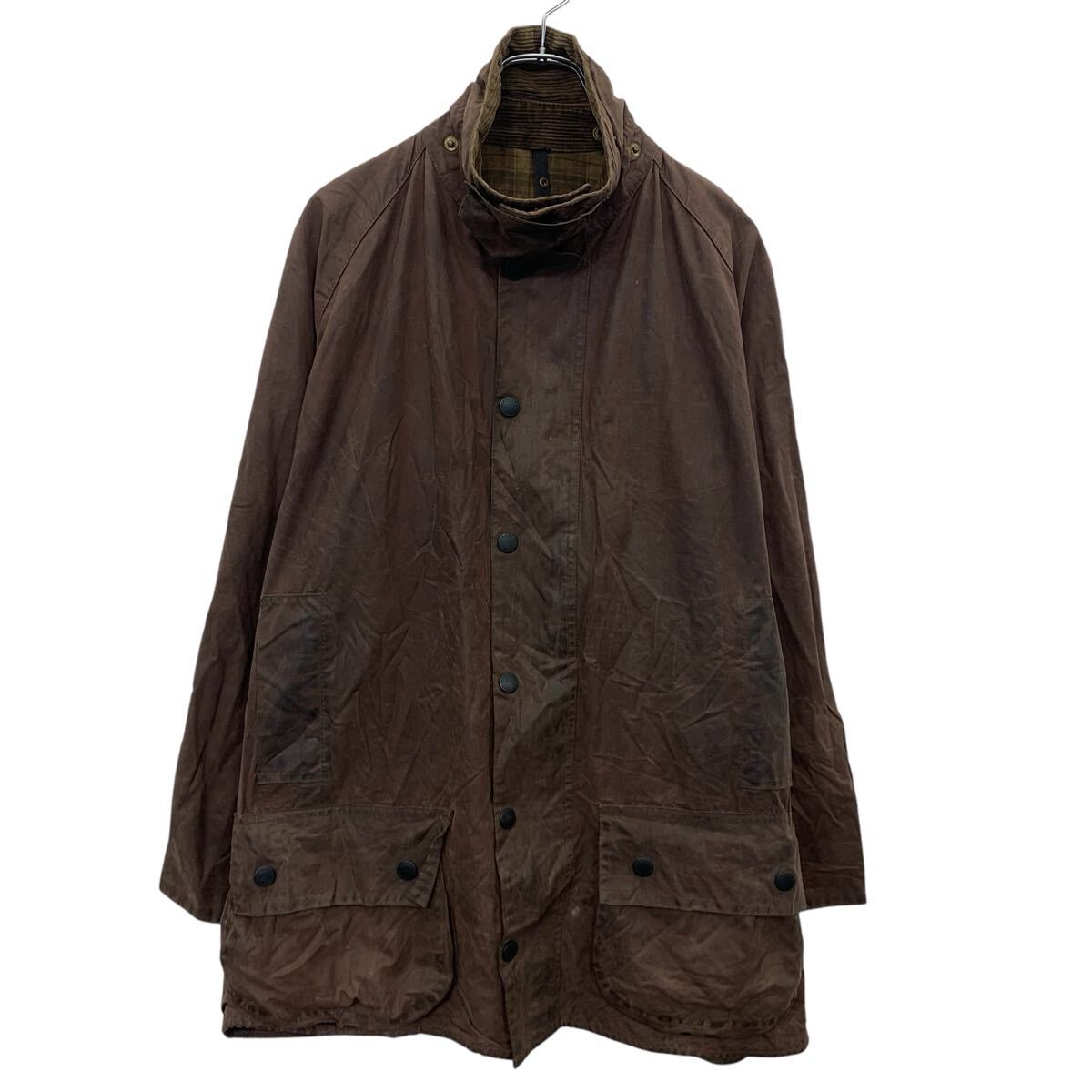 【中古】【古着】 Barbour オイルドジャケット C48 バーガンディー系 バブアー ジップアップ スナップボタン ビューフォード 古着卸 アメリカ仕入 a704-5120|古着屋DEN