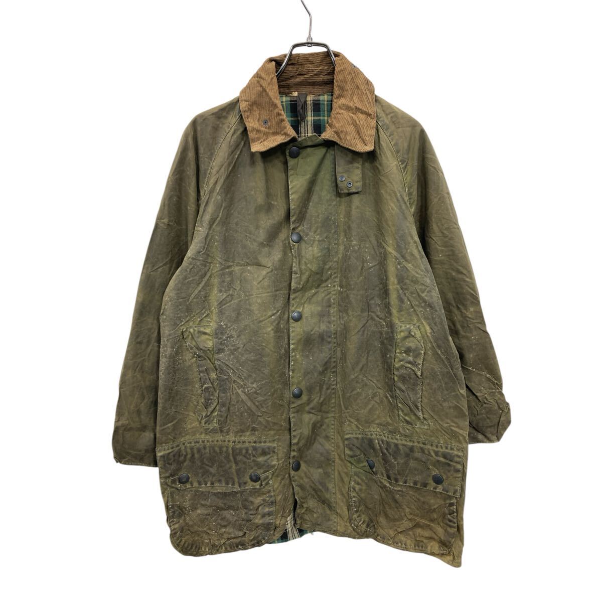 Barbour オリーブ アウター コーデュロイ襟 Barbour コーデュロイ襟オリーブジャケット - メルカリ
