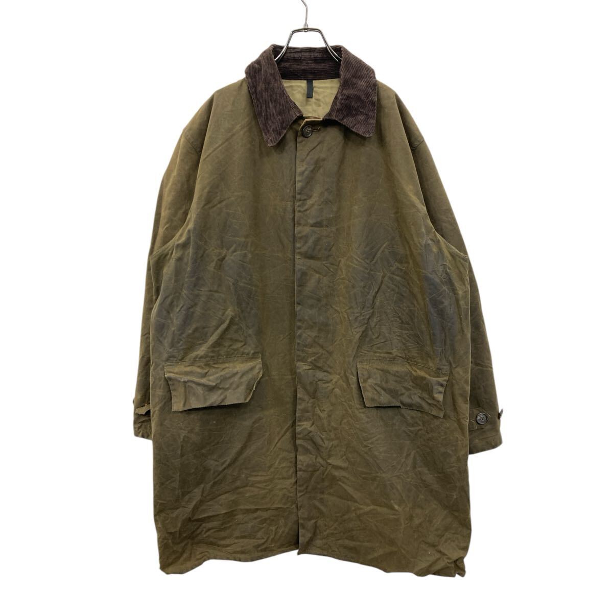 ★☆Barbour バブアー バーブァー 襟 コーデュロイ ナイロン キルティング ジャケット コート Mサイズ 茶☆★