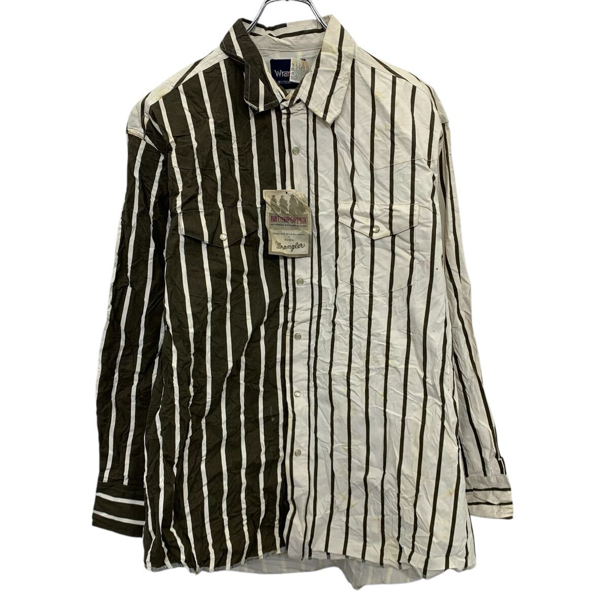 80’s~ ラングラー ストライプ　ウエスタンシャツ スナップボタン XL 楽天市場】【中古】 Wrangler ウエスタンシャツ 90's vintage