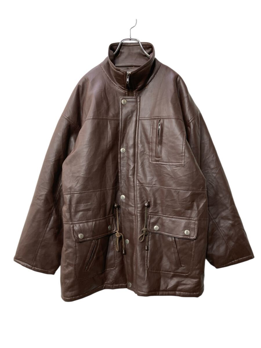 楽天市場】LEATHER LIMITED レザーハーフコート ブラウン (メンズ XL