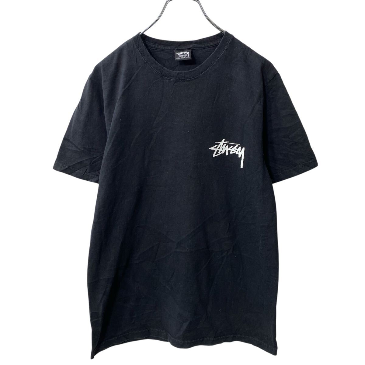 【中古】【古着】 STUSSY Classloom 半袖 刷り上げるプルオーバー S 黒いこと ステューシー 写真絵刷り上げる 古着卸 亜米利加仕入 a705-5616