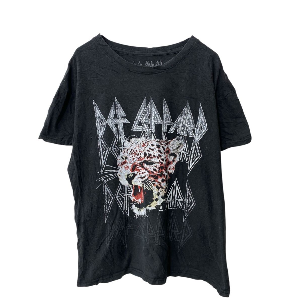 90s 美品 USA製 DEF LEPPARD デフレパード ツアー Tシャツ 90s GIANT S/S バンドTシャツ DEF LEPPARD USA製 Size XL
