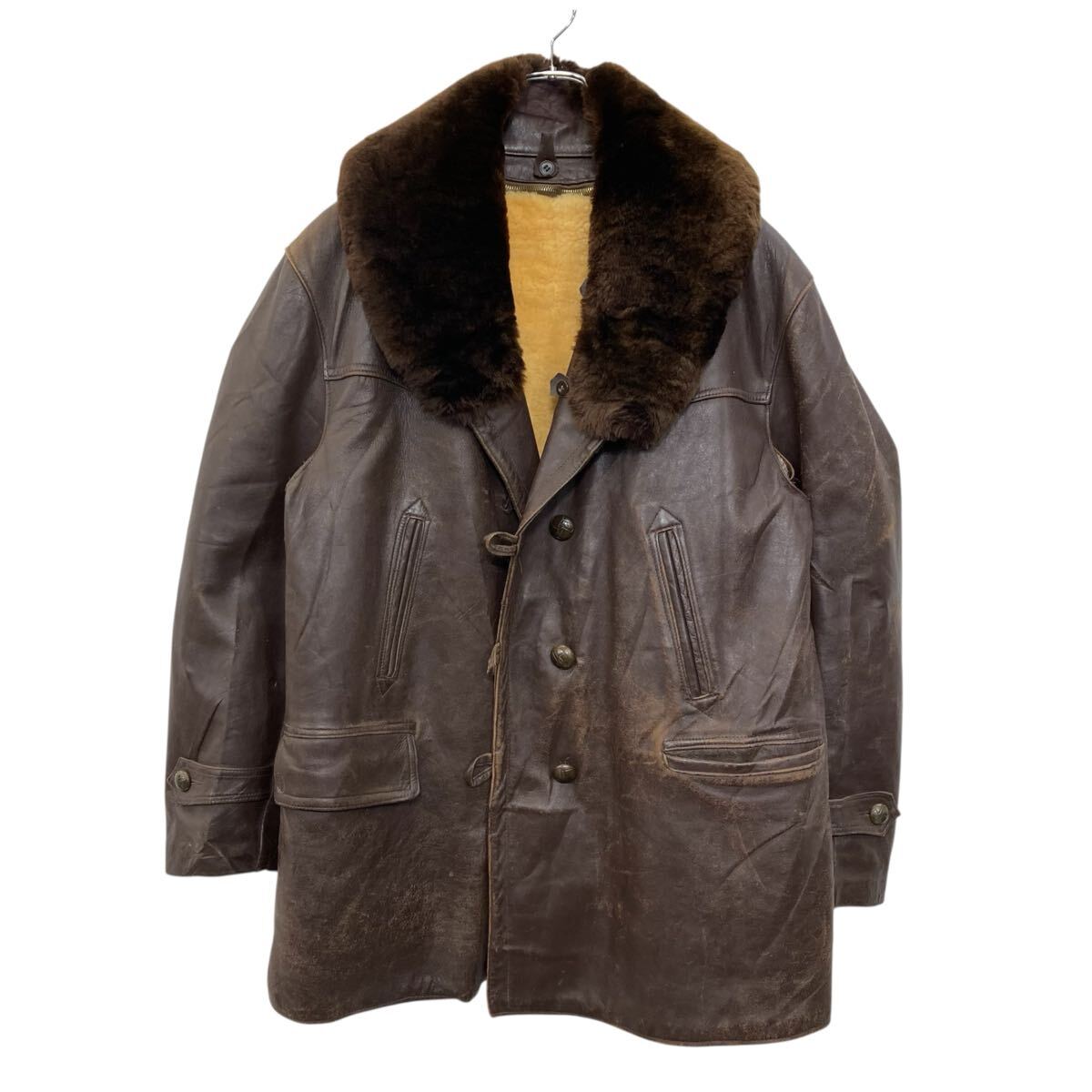 楽天市場】J.CREW 裏ボア 肉厚 レザージャケット M ダークブラウン系