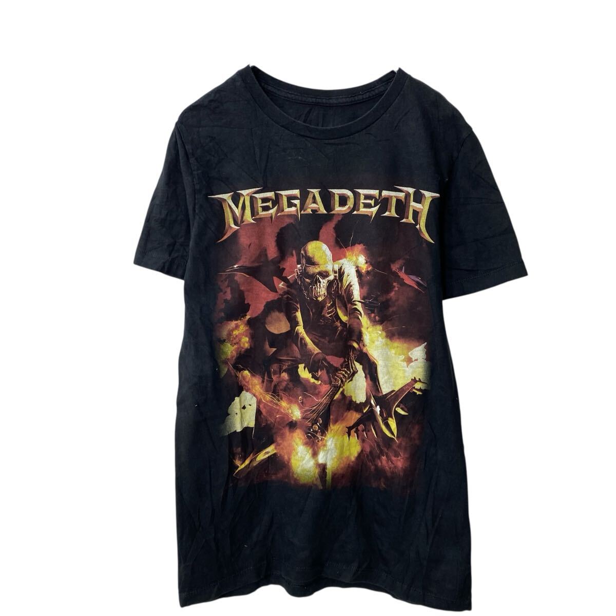 Megadeth メガデス　両面フルプリント Tシャツ MEGADETH メガデス 両面プリント バンドTシャツ XLサイズ - メルカリ
