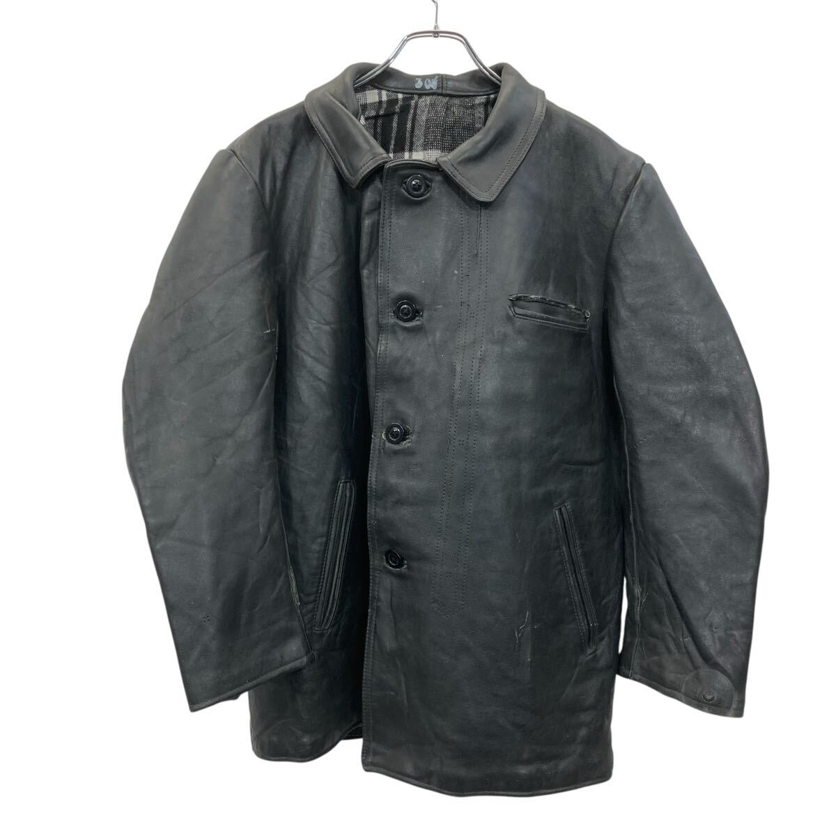 GVF レザーコルビジェジャケット ブラック裏 ブランケット 80'sフレンチ 楽天市場】70年代 フランス製 GVF コルビジェジャケット レザー