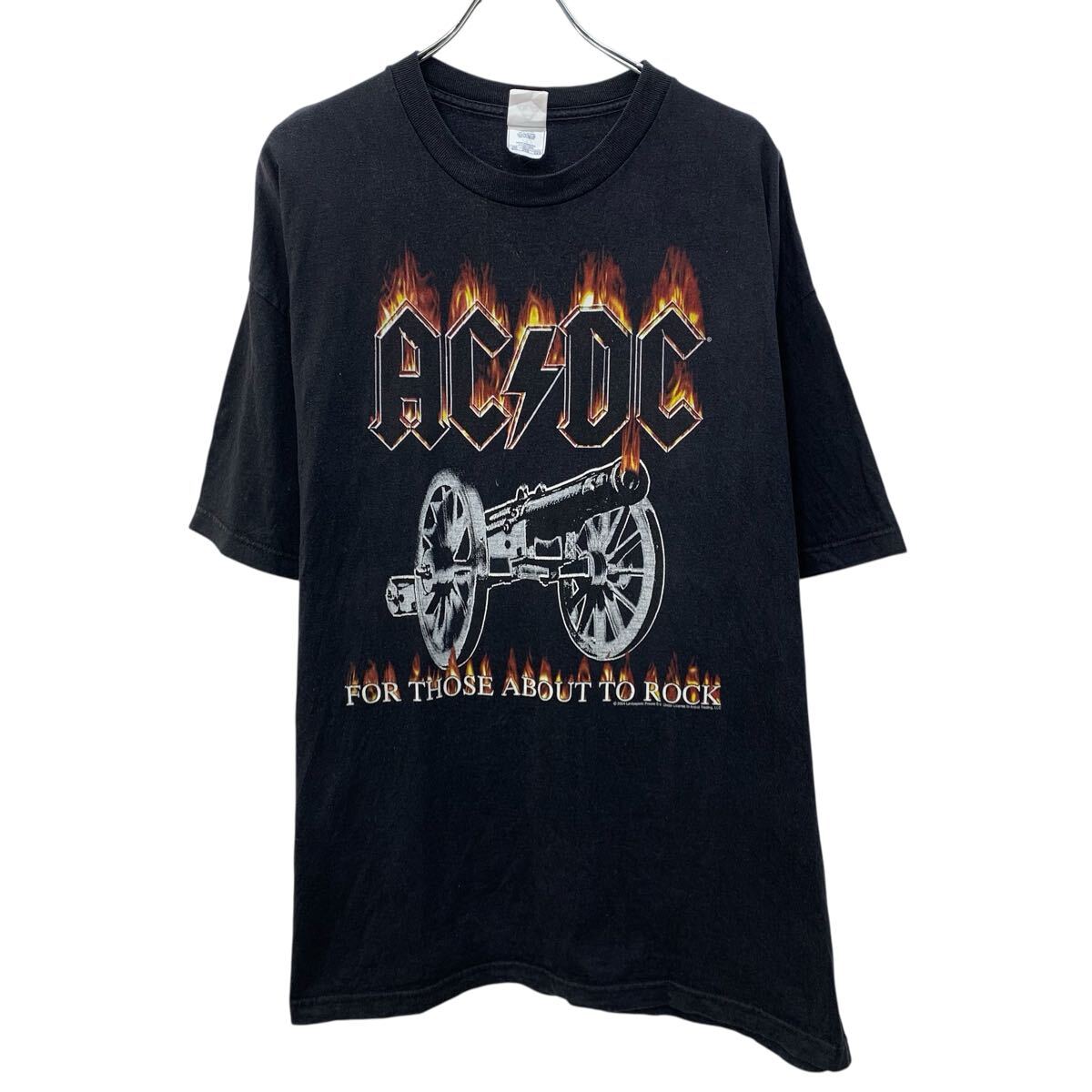 【中古】【古着】 ALSTYLE 半袖 刷り上げるティーシャツ 2XL 黒いこと アルス瓦 ティーシャツ AC/DC 00\u0027s 00日にち 鍵を掛けるT 古着卸 亜米利加仕入 a706-6147 Tシャツ・カットソー-メンズファッション