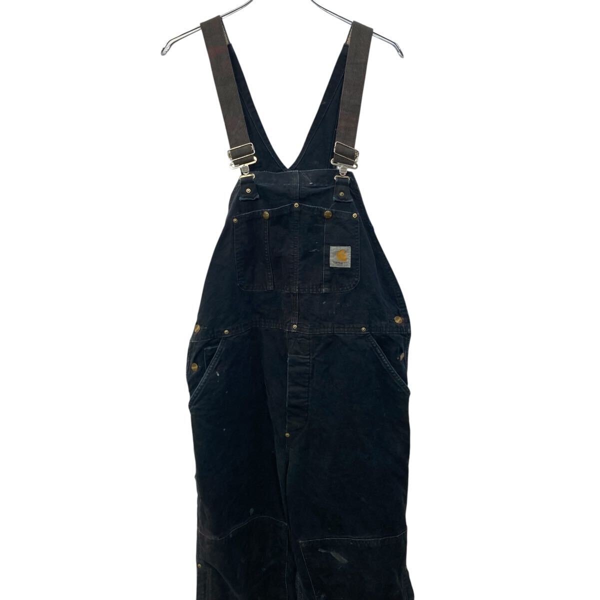 新品　未使用　カーハート　オーバーオール　サロペット　裏地キルティング　ブラック 中古・古着通販】CarHartt (カーハート) 裏地キルティング
