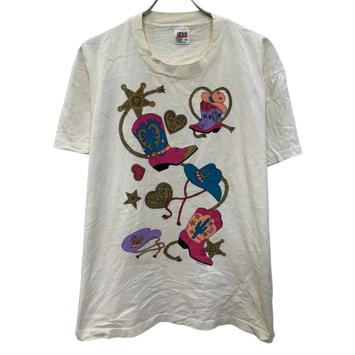 楽天市場】【中古】【古着】 80s ANVIL 長袖Tシャツ Lサイズ アンビル