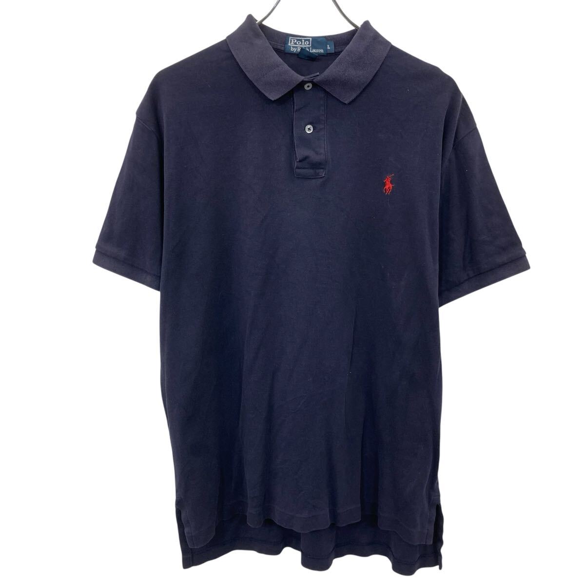 【未使用•タグ付✨】ポロバイラルフローレン 半袖ポロシャツ ワンポイント刺繍 紺 POLO RALPH LAUREN - Polo by RALPH LAUREN(ポロバイラルフローレン