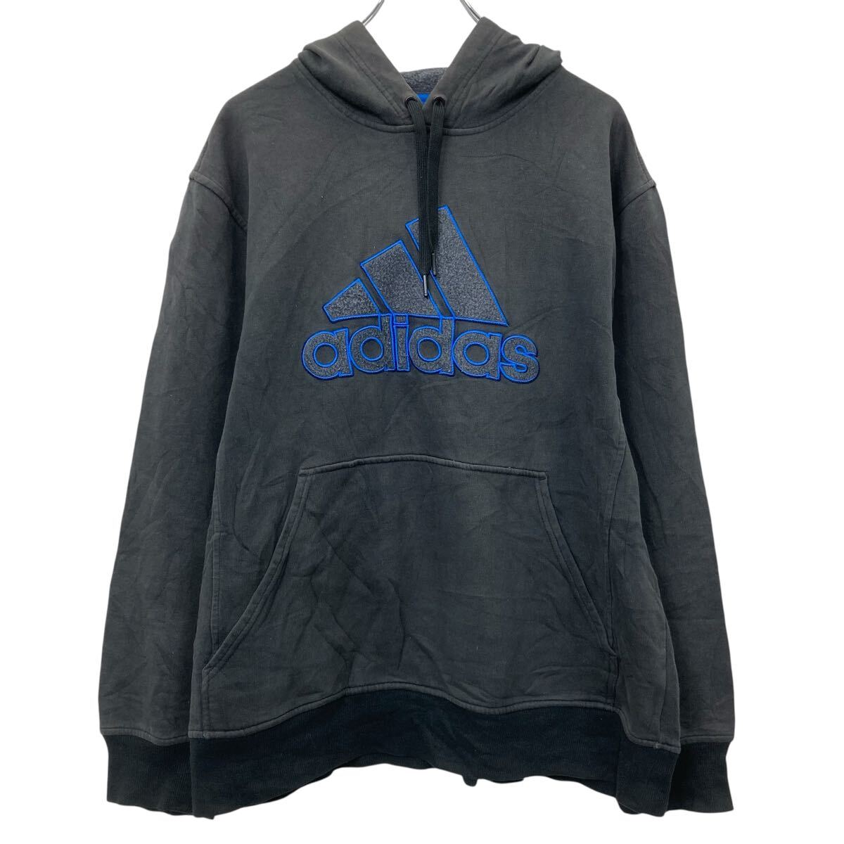 【ヴィンテージ アディダス ロゴパーカー】NBA ウルブス L相当 黒 輸入古着 中古・古着通販】adidas (アディダス) シカゴブルズ 裏起毛プル