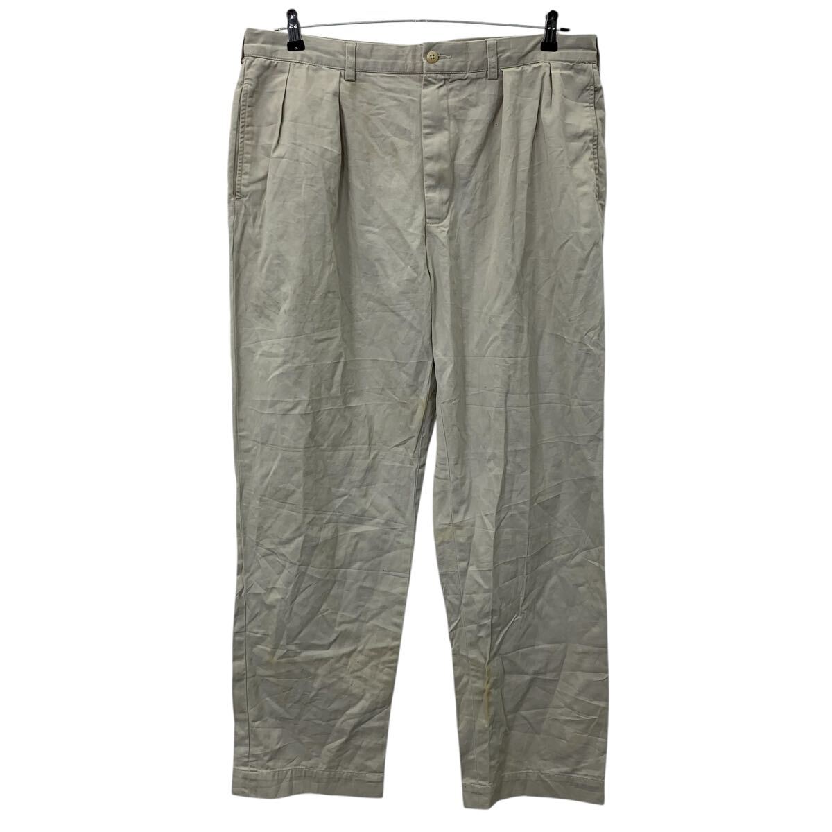 未使用 ポロラルフローレン W40 ビッグサイズ ポリエステル パンツ ベージュ 楽天市場】【中古】【古着】 Polo Ralph Lauren チノパンツ W40