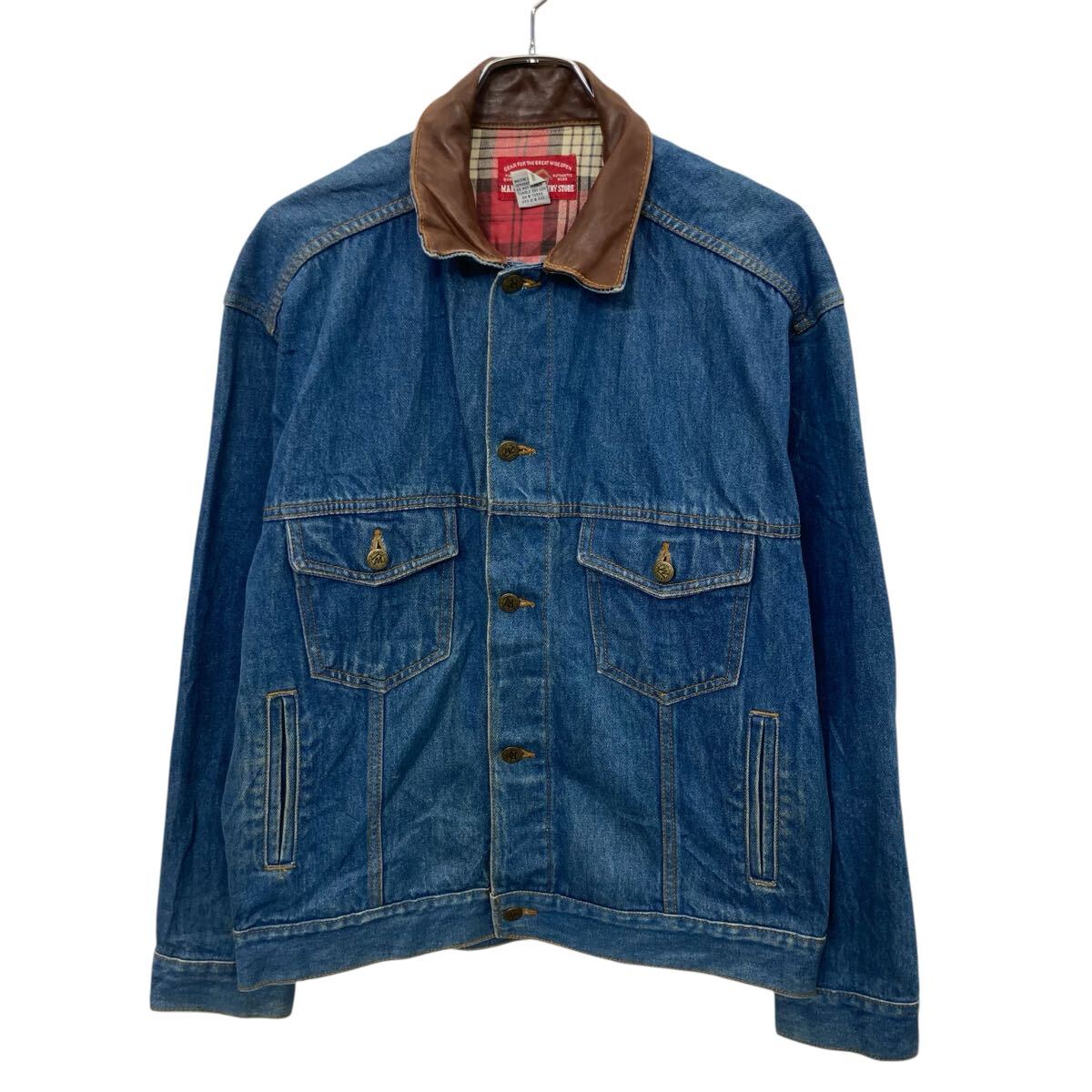 楽天市場】古着 90'S Marlboro マールボロ レザー襟 デニムジャケット