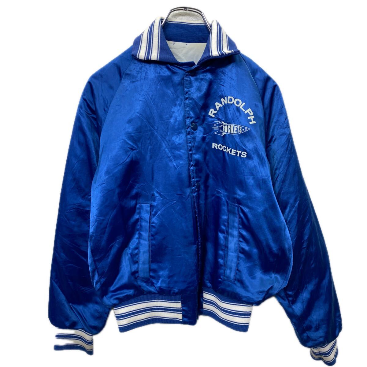 楽天市場】【中古】【古着】 デニムスタジアムジャケット 2XL位 ブルー