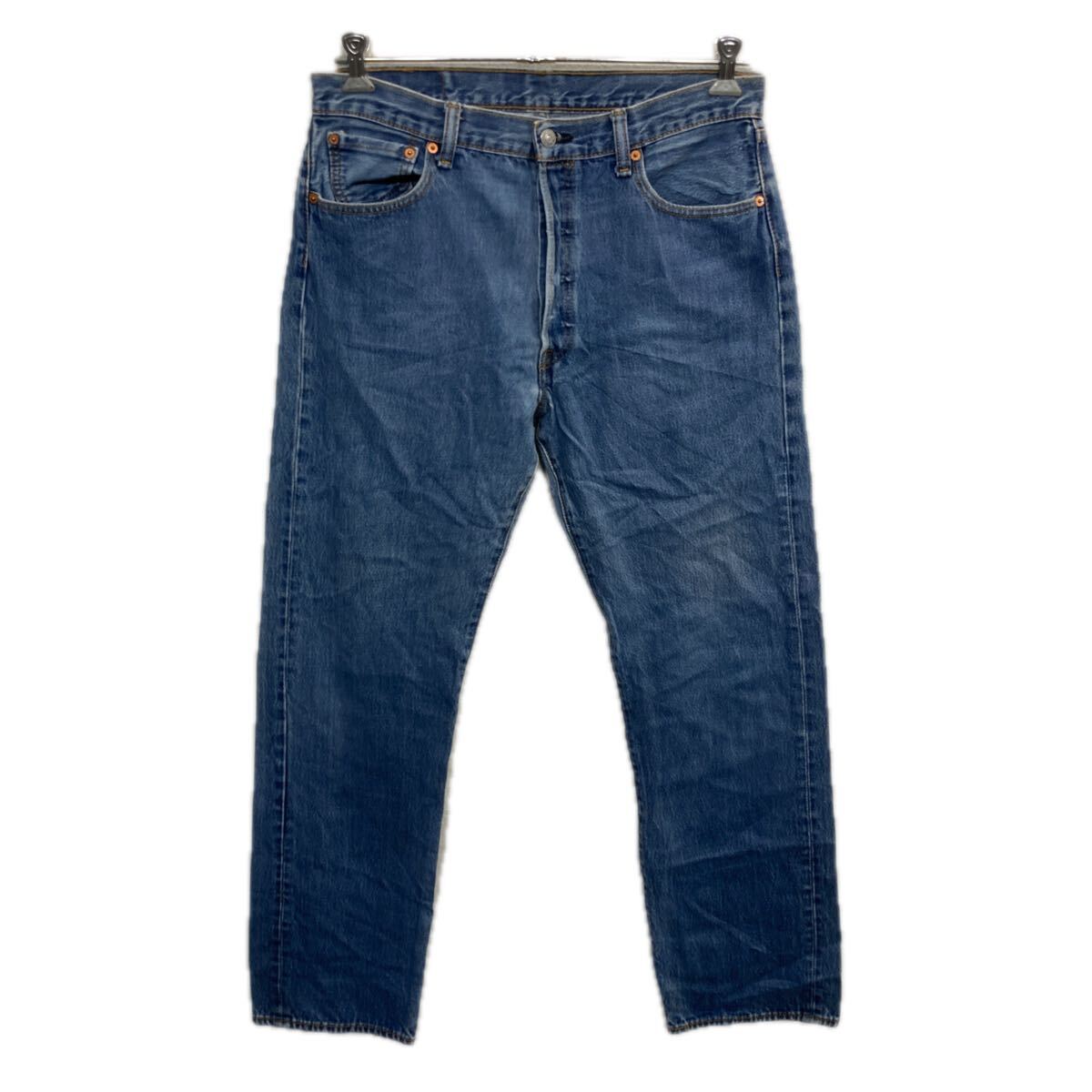 【中古】【古着】 Levi's 501 デニムパンツ W36 ブルー リーバイス ボタンフライ アメカジ ジーンズ デニム コットン 2511-176
