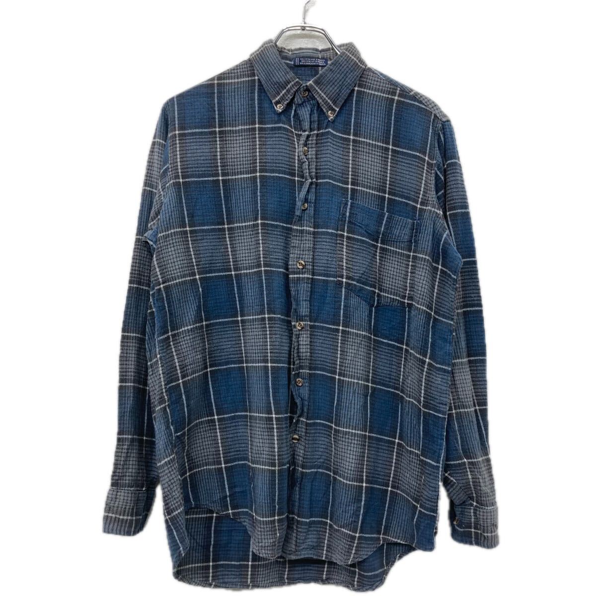 楽天市場】70s VAN HEUSEN チェック 長袖 コットン オープンカラー