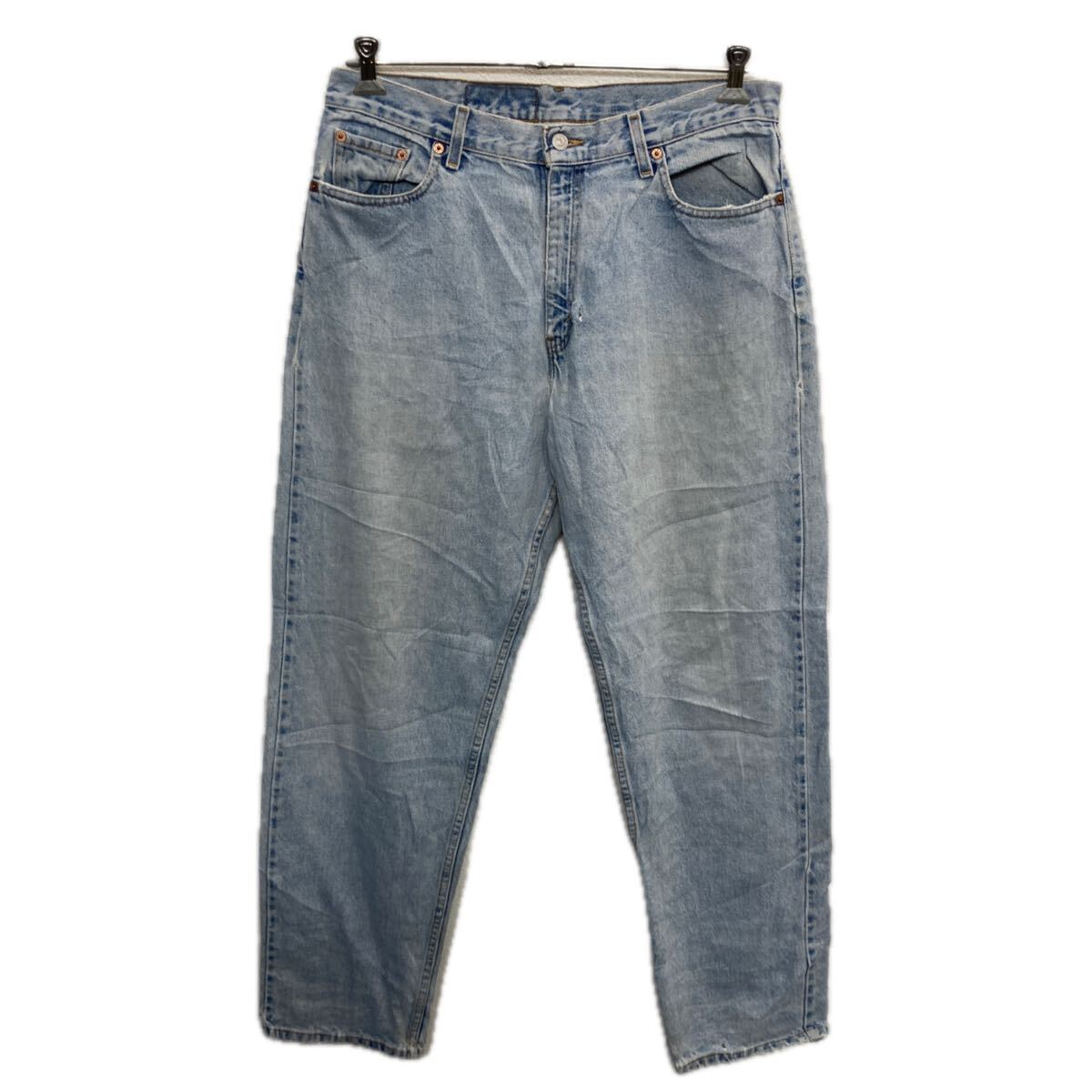 【中古】【古着】 メキシコ製 Levi's 560 デニムパンツ 14 ライトブルー リーバイス ジップアップ アメカジ ジーンズ デニム コットン 2512-63