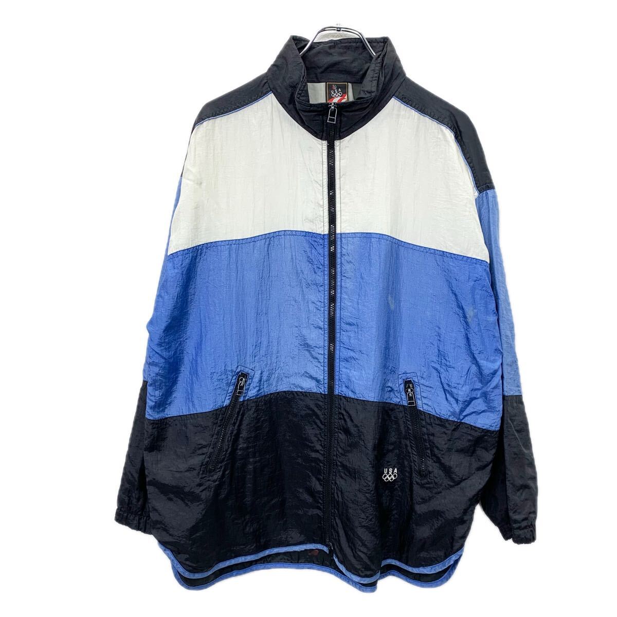 楽天市場】ナイロンジャケット ブラック 刺繍 黒 80's 80年代