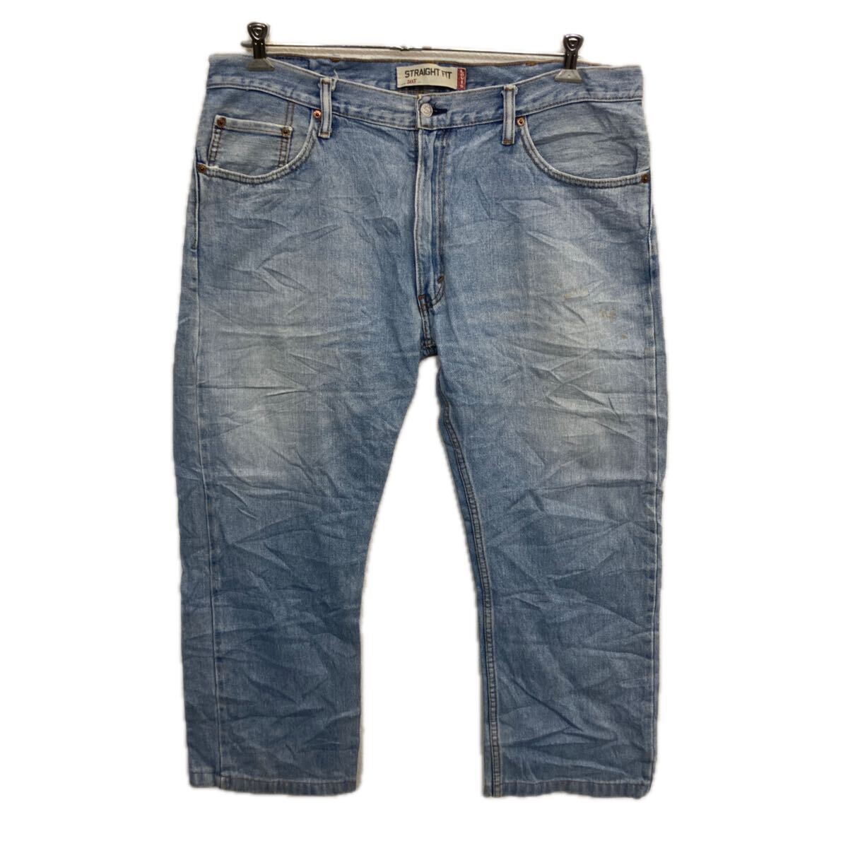【中古】【古着】 Levi's 505 デニムパンツ W38 ライトブルー リーバイス ジップアップ アメカジ ジーンズ デニム コットン ビッグサイズ 2512-545