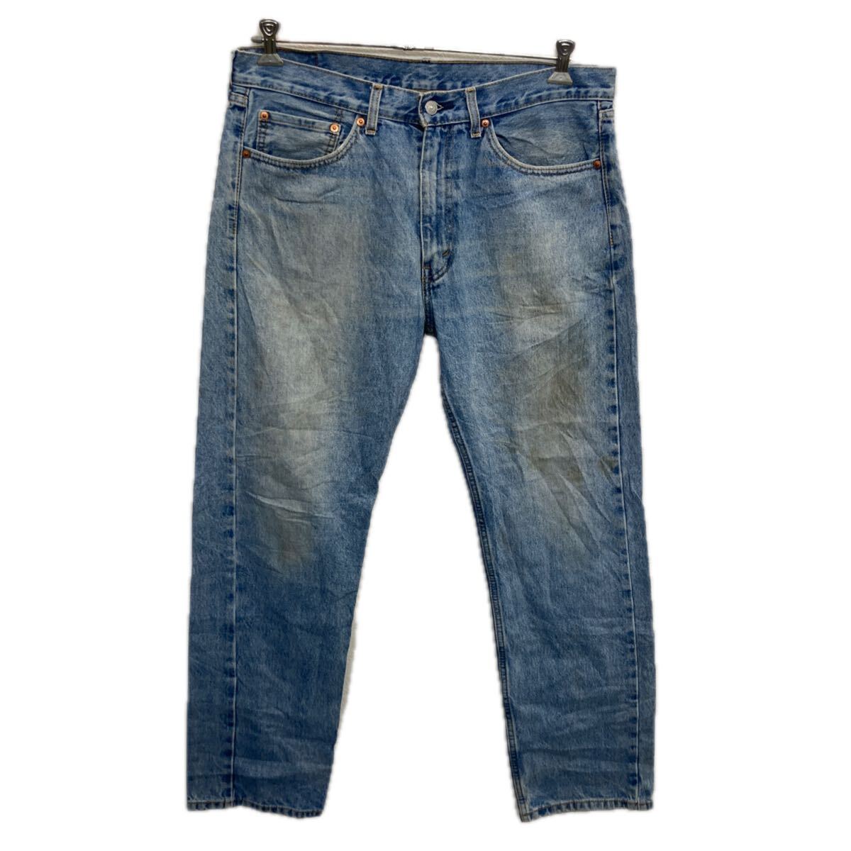 【中古】【古着】 Levi's 505 デニムパンツ W36 ブルー リーバイス ジップアップ アメカジ ジーンズ デニム コットン 2601-85