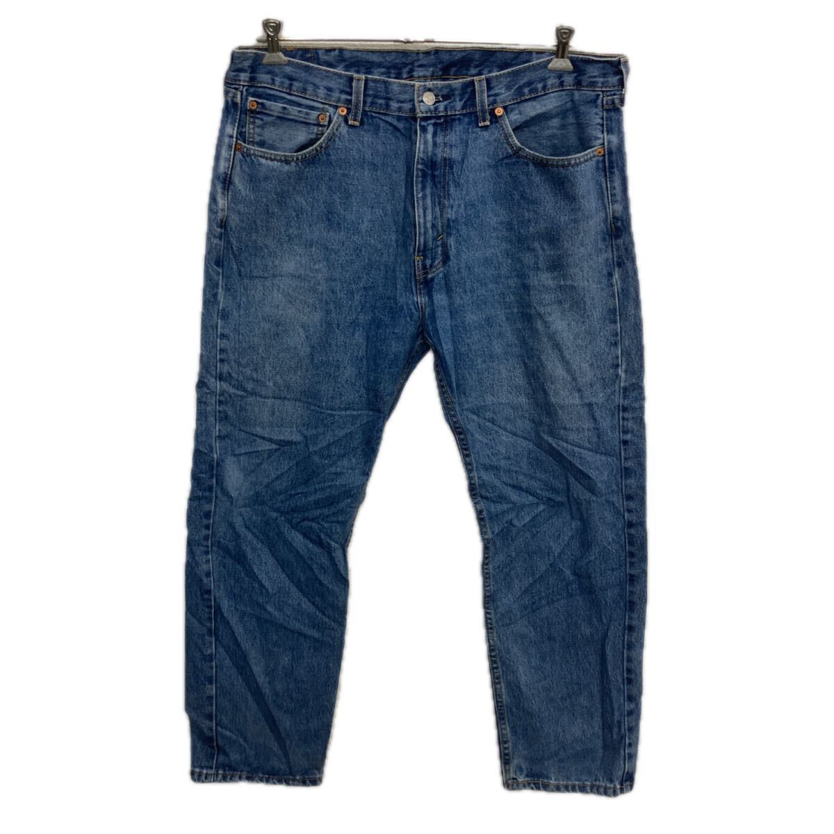 【中古】【古着】 Levi's 505 デニムパンツ W38 ブルー リーバイス ジップアップ アメカジ ジーンズ デニム コットン ビッグサイズ 2601-183