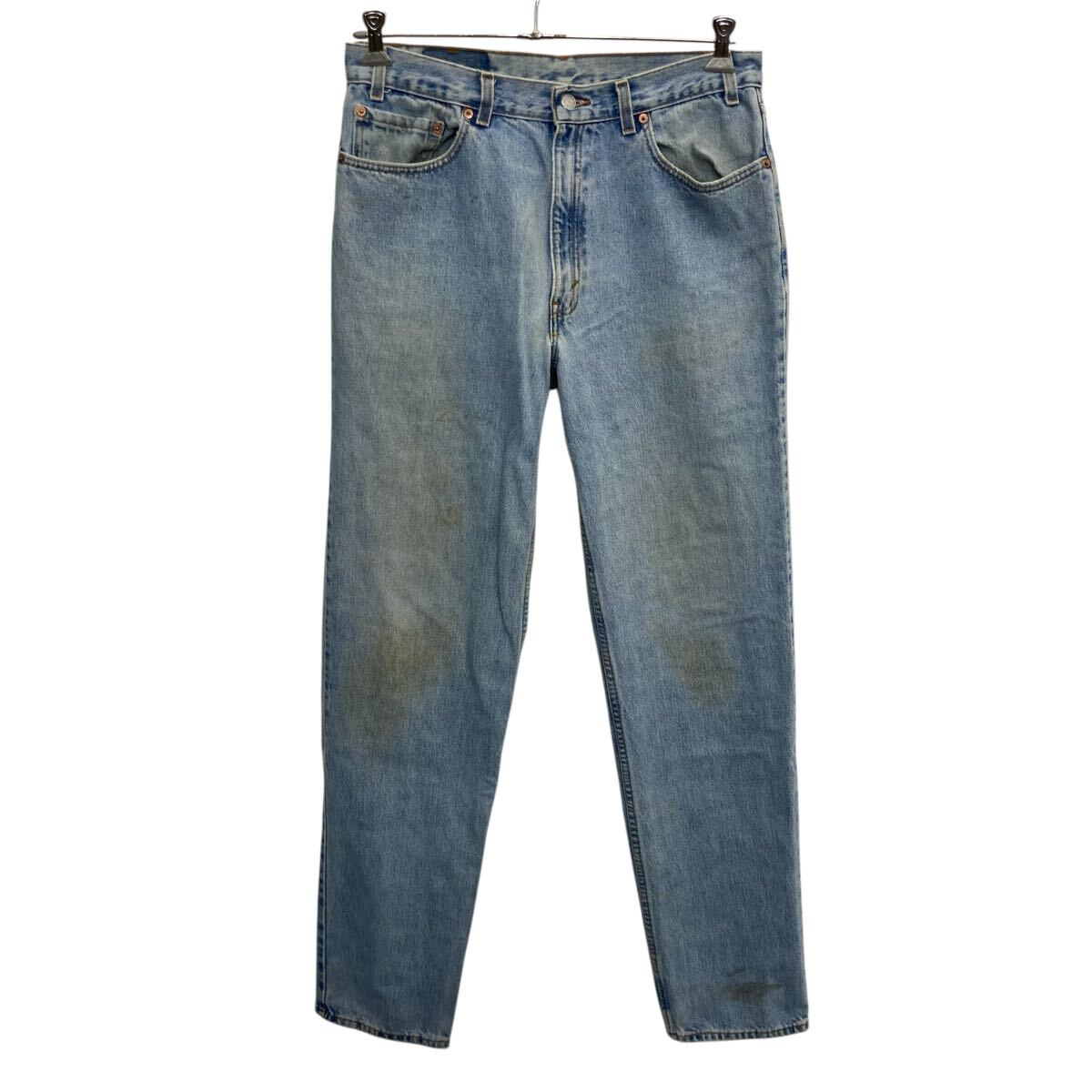 【中古】【古着】 00s USA製 Levi's 550 デニムパンツ W36 ライトブルー リーバイス ジップアップ 00年製 紙タグ リラックスフィット アメカジ 2601-326