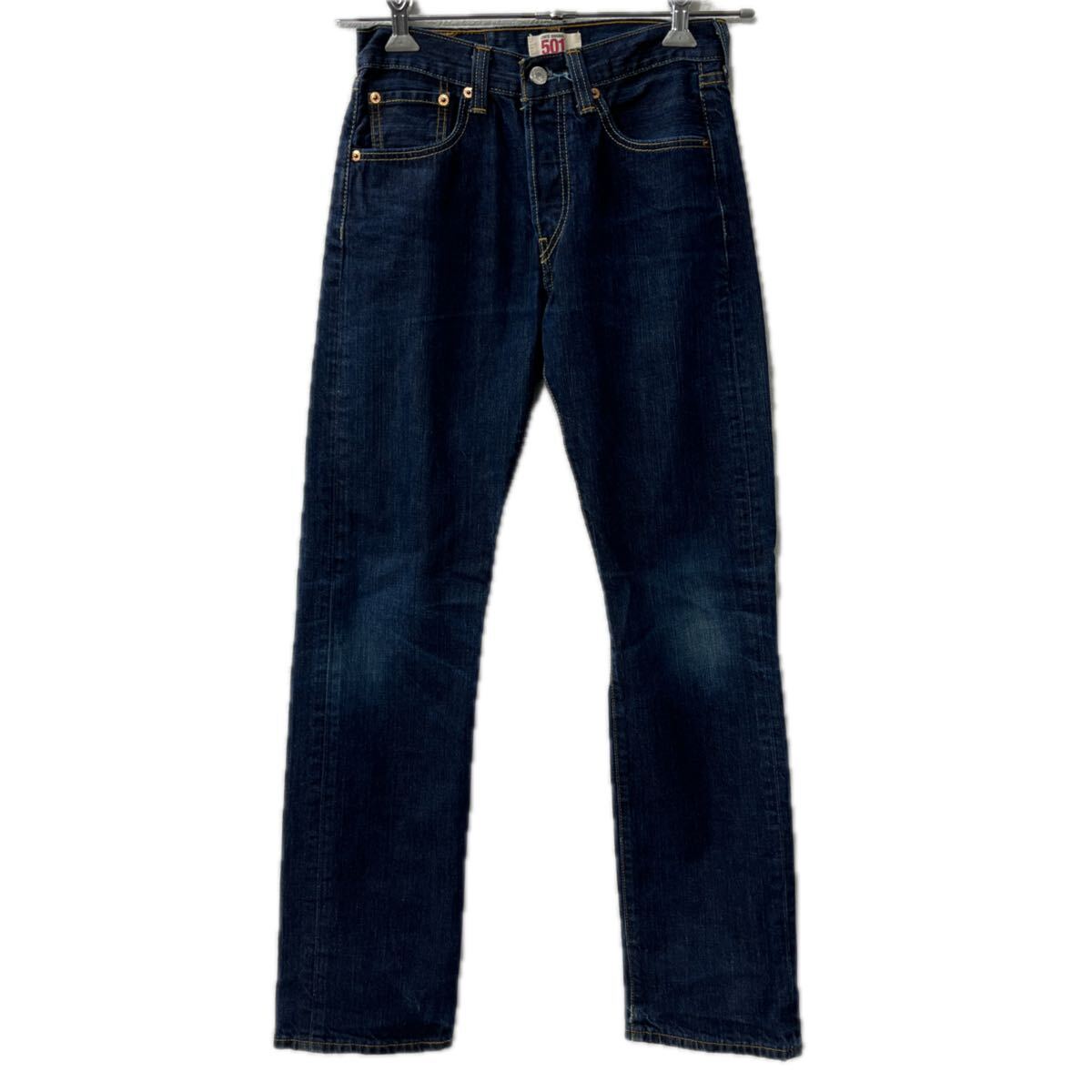 【中古】【古着】 Levi's 501 デニムパンツ W28 ブルー リーバイス ボタンフライ アメカジ ジーンズ デニム コットン 2601-393